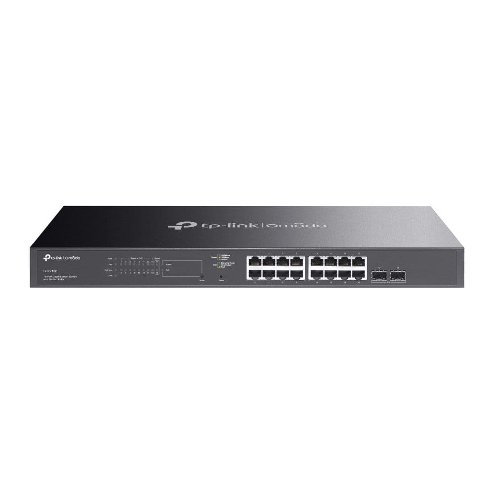 SG2218P - Omada 18-Port Gigabit Smart Switch with 16-Port PoE+