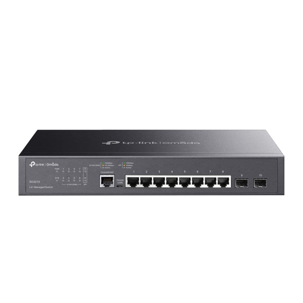 SG3210 - Omada 8-Port Gigabit L2+ Managed Switch with 2 SFP Slots